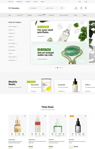 Mẫu website thẩm mỹ spa S4